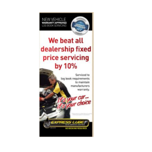 Pull Up Banner 10% off Dealership